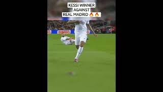 kessi Winner against Real Madrid 🥶 🥶 #viral #football #shorts #barcelona