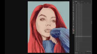 Painting in Photoshop timelapse (source) 2019 02 21