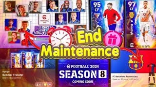 Maintenance End Time Today In eFootball™™ 2024 Mobile🔥 !! Pes Server Maintenance End Time Today😎🔥