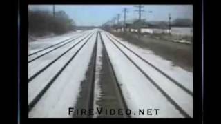 Train Hits Detroit Fire Truck