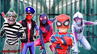 PRO 5 SUPERHERO TEAM | Spider-Man Police Destroy Thief ( Action Real Life)