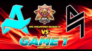 WOW!!! 😮😮😮NO DEATHS GAME!!! 🔥🔥🔥AURORA VS. BLACKLIST [FULLGAME 1] MPL-PH S14 | WEEK 1 DAY 1 🔥🔥🔥