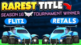 I Helped Retals Get The RAREST TITLE in Rocket League