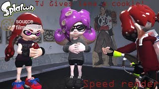 【Splatoon SFM Poster Speed Render】 TJ Gives Lena a cookie!