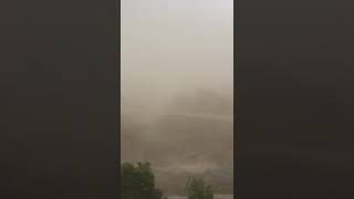 Heavy dusty storm in Nizwa