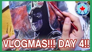 BATMAN RETURNS PAINTING!!! VLOGMAS DAY 4!!! DEC 4th 2016