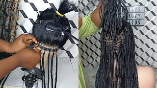 How To : Watch Me Make a Full Lace Knotless Braided Wig From Start To Finish