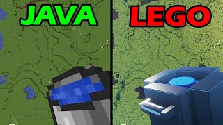 minecraft MLG but java vs lego