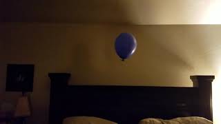 Random balloon floating over my bed