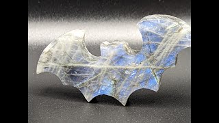 Labradorite Bat Super Flashy!