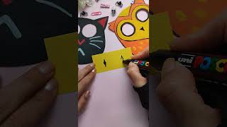 💓DIY Papercraft Idea, Cat and owl with moving eyes, Halloween #craft #art #diy #drawing #artwork