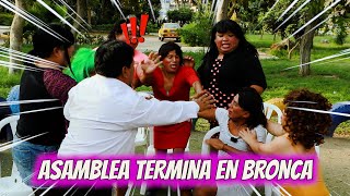 Asamblea de madres de familia termina en bronca