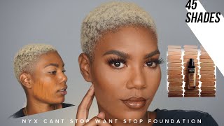 NYX CAN’T STOP WANT STOP FOUNDATION | FIRST IMPRESSION + WEAR TEST