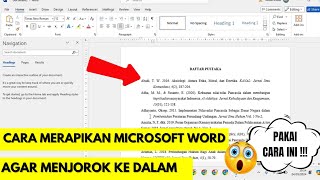 Cara Merapikan Daftar Pustaka di Microsoft Word agar Menjorok ke Dalam