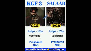 kgf 3 vs Salaar upcoming movie Comparison #shorts #shortvideo #youtubeshorts #kgfchapter2 #salaar