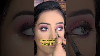 Inner corner highlight.#eyemakeup #eyemakeuptutorial #makeuptutorial