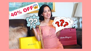 DOUBLE UNBOXING BAG | SALVATORE FERRAGAMO GINNY BAG & THE MARC JACOBS SOFTSHOT 17 BAG| 40% OFF