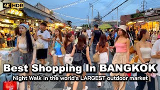 🇹🇭 4K HDR | Best Shopping In BANGKOK | Chatuchak Market the world's LARGEST market