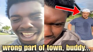 Black Man Gets Followed By Racist White Guys In His Neighborhood & Things Quickly Go Left!