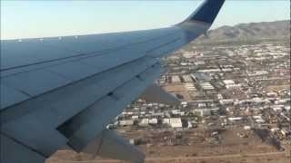 Continental 737-800 Spectacular Departure from Phoenix (KPHX) *HD*