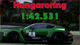 Assetto Corsa Competizione - Bentley 2018 GT3 Hungaroring hotlap 1:42.531 | PC & Gamepad