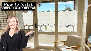 How to Install Window Film for Privacy | Space Tailor by Veilish Privacy Film