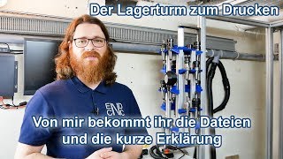 Wir drucken uns einen Werkzeugturm. Die Dateien gibt es hier