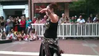 Kristen bellydancing in Ithaca