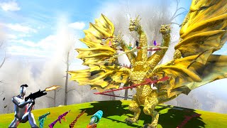 DEADLY Parkour Around KING GHIDORAH   Animal Revolt Battle Simulator