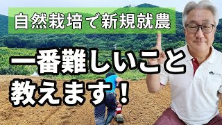 自然栽培 で新規就農！一番難しかったこと【自然栽培】【無農薬】【無肥料】【自然農法】【自然農】【栽培基準】【食の安全】【オーガニック】【有機JAS】【自然食品】【脱サラ】【FIRE】