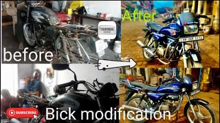 Splender bike kra de modifiy full bike lamination and look fully change #mrindianhacker #crazy_xyz