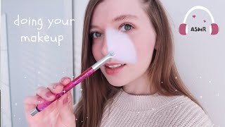 ASMR SUOMI ⭐ Meikkaan sut roleplay - Doing your makeup in Finnish