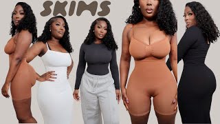 SKIMS TRY ON HAUL | SHAPEWEAR & FITS EVERYBODY COLLECTION | IS IT WORTH IT??