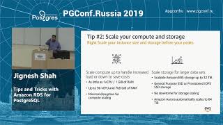 Jignesh Shah   Tips and Tricks with Amazon RDS for PostgreSQL