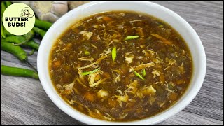 Perfect restaurant-style hot and sour chicken soup I Chicken Soup Recipe - Hot n Sour Soup Recipe