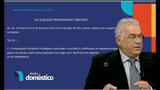 Comentários ao artigo 36 da Lei Complementar nº 150/2015 - Da Legislação Previdenciária e Tributária