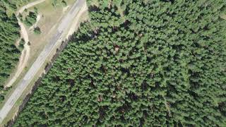 Panoramic aerial view of Russia. Посёлок Рудня. Волгоградская область.