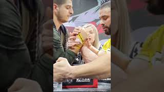 Armwrestling) Dmitry trubin vs Yordan tsonev after pulling in Top8 Final