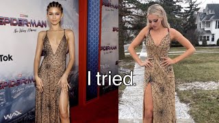 I *tried* to make Zendaya's Spiderman premiere dress!