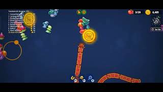 worms zone.in hungry snake 🐍200+gold coin earn