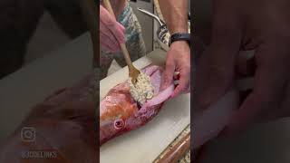 Hogfish stuffed with stone crab 🤤 #fyp #shorts #youtube #cooking #oceantotable