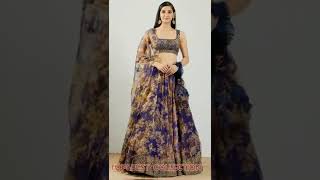 New letest blue and yellow mix colour lehenga collection|| #newlehengas|| #newlovesong|| #shorts||