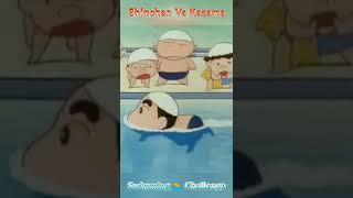 Swimming Competition Shinchan Vs Kazama || #shorts #shinchan #Kazama #vita