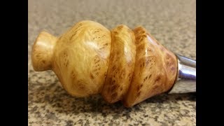 Woodturning - Bottle stopper from beautiful rare Red Mallee burl!