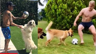 Football Stars Training with Their Dogs🔥