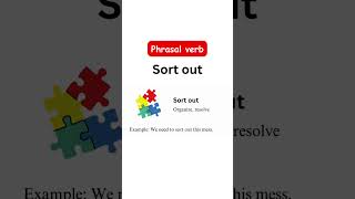 Phrasal verb: Sort out  #phrasalverbs #vocabulary #mcquizofficial #advancedenglish