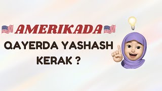 Amerikaga kelish yo’llari va yashash uchun qaysi shtatni tanlash kerak ?