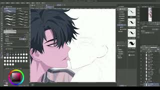 The drawing process《LINK CLICK | NGƯỜI ĐẠI DIỆN THỜI GIAN》