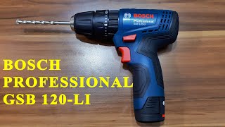 Bosch Professionel GSB 120-LI Darbeli, 2Ah Çift Akülü, Akülü Vidalama