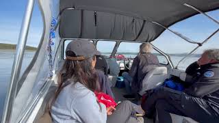 Boating the Mackenzie River with North Star Adventures. Between Wrigley and Tulita